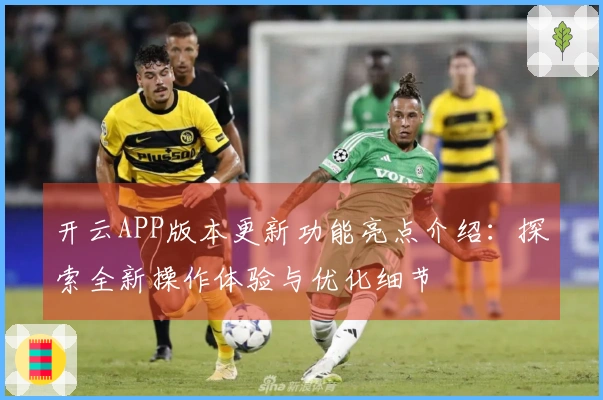 开云APP版本更新功能亮点介绍：探索全新操作体验与优化细节
